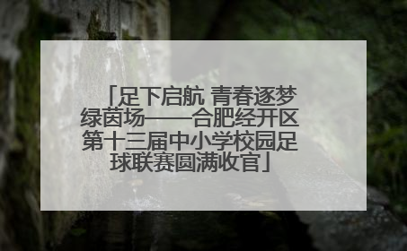 足下启航 青春逐梦绿茵场——合肥经开区第十三届中小学校园足球联赛圆满收官
