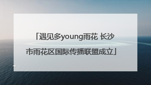 遇见多young雨花 长沙市雨花区国际传播联盟成立