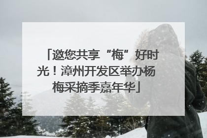 邀您共享“梅”好时光！漳州开发区举办杨梅采摘季嘉年华