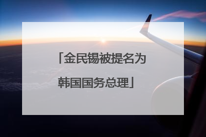 金民锡被提名为韩国国务总理