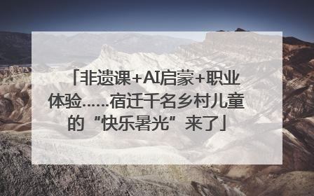 非遗课+AI启蒙+职业体验……宿迁千名乡村儿童的“快乐暑光”来了
