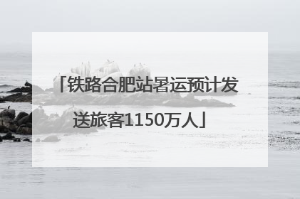铁路合肥站暑运预计发送旅客1150万人