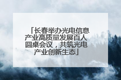 长春举办光电信息产业高质量发展百人圆桌会议，共筑光电产业创新生态