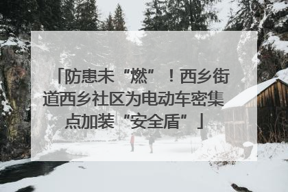 防患未“燃”！西乡街道西乡社区为电动车密集点加装“安全盾”
