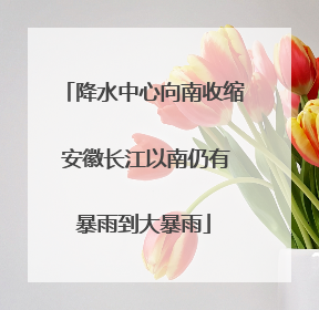 降水中心向南收缩 安徽长江以南仍有暴雨到大暴雨
