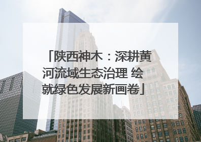 陕西神木：深耕黄河流域生态治理 绘就绿色发展新画卷