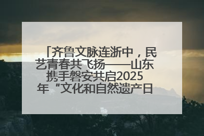 齐鲁文脉连浙中，民艺青春共飞扬——山东携手磐安共启2025年“文化和自然遗产日”系列活动