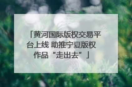 黄河国际版权交易平台上线 助推宁夏版权作品“走出去”