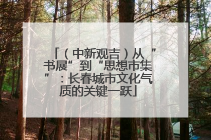 （中新观吉）从“书展”到“思想市集”：长春城市文化气质的关键一跃
