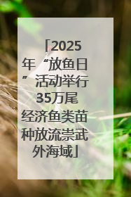 2025年“放鱼日”活动举行 35万尾经济鱼类苗种放流崇武外海域