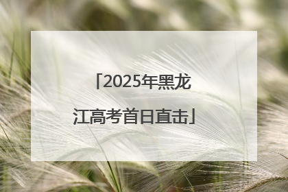 2025年黑龙江高考首日直击