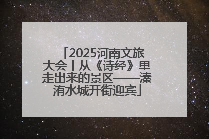 2025河南文旅大会丨从《诗经》里走出来的景区——溱洧水城开街迎宾