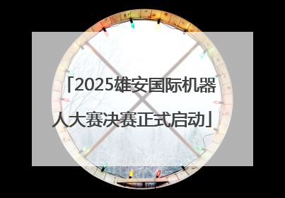 2025雄安国际机器人大赛决赛正式启动