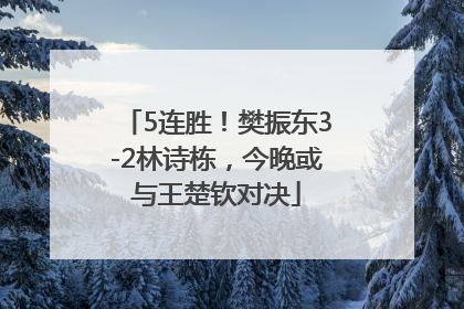 5连胜！樊振东3-2林诗栋，今晚或与王楚钦对决
