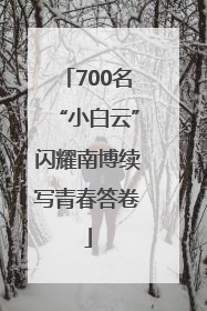 700名“小白云”闪耀南博续写青春答卷